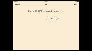 Rounding decimals to the nearest thousandth [upl. by Ttenaej]