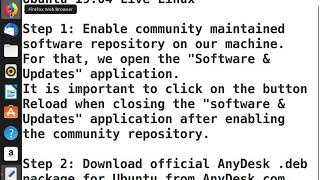 Installing AnyDesk on Ubuntu Linux 1904 [upl. by Bobbie439]