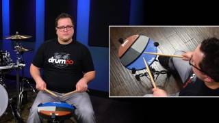 Double Ratamacue  Drum Rudiment Lesson Drumeo [upl. by Assirek]