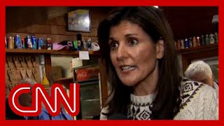 Nikki Haley reacts to Ron DeSantis suspending his campaign [upl. by Hemetaf337]