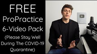 FREE ProPractice Video Pack  ALL Levels of Study Piano Tutorials [upl. by Aivek]