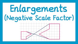 Enlargements Negative Scale Factor  GCSE Higher Maths [upl. by Annyahs]