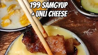 199 Samgyup Unli Cheese na‼️  Boss J Restobar  Montalban Food Trip [upl. by Vita]