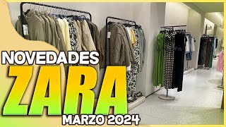 NOVEDADES ZARA PRIMAVERA 2024  NUEVA COLECCIÓN [upl. by Eniale]