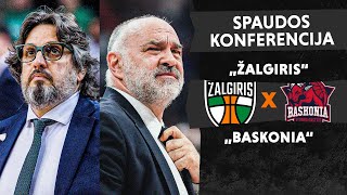 Trenerių ir krepšininkų komentarai po „Žalgirio“ ir „Baskonia” rungtynių [upl. by Repinuj]