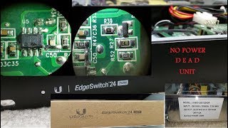 EdgeSwitch 24 250W ES24250W Power supply G068325013240A no power problem Fixed [upl. by Rachaba892]