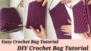 Crochet Bag Tutorial  Crochet Bag Ideas  Crochet Bag Pattern  DIY Crochet Bag Tutorial  Aliha [upl. by Egide]