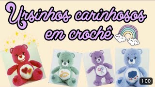 ursinhos carinhosos em crochê 🧸🥰 [upl. by Kristo]