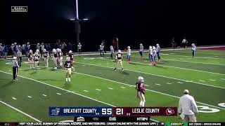 Friday Night Lights  Breathitt Co at Leslie Co [upl. by Gentille]