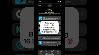 Hold coin listing confirm Hold coin listing on Bitget and other exchange trading start at 16December [upl. by Remle]