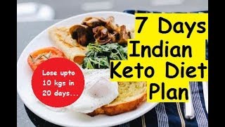 Indian Keto Diet plan for weight loss One Month Plan [upl. by Schnur317]