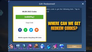 WHERE CAN WE GET REDEEM CODES  NEW SOURCE OF MLBB REDEMPTION CODES [upl. by Bunder]