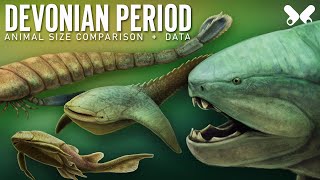 DEVONIAN PERIOD Animals size comparison and data Paleoart [upl. by Aerdnac496]