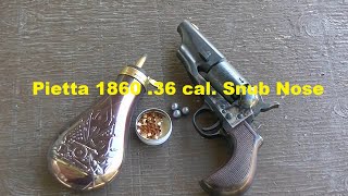 The Pietta 1860 36 Cal snub nose revolver [upl. by Vance]