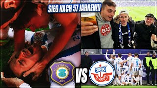 HISTORISCHER LAST MINUTE SIEG OSTDUELL ESKALIERT Erzgebirge Aue  Hansa Rostock Stadion Vlog [upl. by Lourdes]