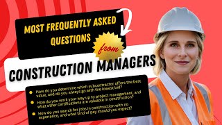 PICKING THE RIGHT SUBCONTRACTOR  BECOME A CONSTRUCTION MANAGER [upl. by Udall]