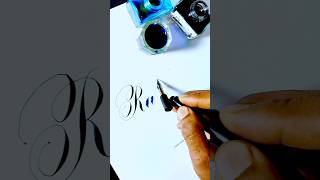 Calligraphy writing ✍️ cursive letters How to write ✍️ shorts ✒️shortvideo trending creative [upl. by Pedroza391]