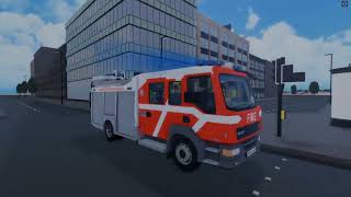 Hyndburn Reserve First Pump Responding  Lancashire Fire amp Rescue Roblox [upl. by Enahsal366]