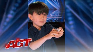 Adorable Kid Magician WOWS The Judges  Americas Got Talent 2021  Shorts [upl. by Robena323]