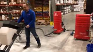 Ruwacs Patriot Pro Industrial Vacuum Paired with 30quot Floor Grinders [upl. by Iba]