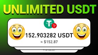 Claim Unlimited Free Usdt Online Today ➕️ 200 Daily ■ No Gas fee [upl. by Kyl]