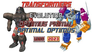 OPTIMAL OPTIMUSOPTIMUS PRIMAL Evolution in Cartoons Movies and Video Games 19962023 [upl. by Nidak]