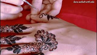 Very simple mehndi designs for beginners ❤️🌸✨ Easy and Simple back Hand Mehndi Design sabakimehndi [upl. by Namor104]