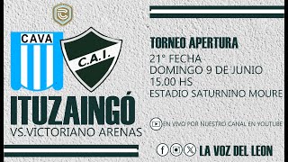 Victoriano Arenas vs ITUZAINGÓ EN VIVO  21° FECHA Primera C Torneo Apertura 2024 [upl. by Latini]