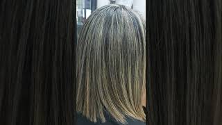 Balayage beige perla en cabello corto [upl. by Yltneb]