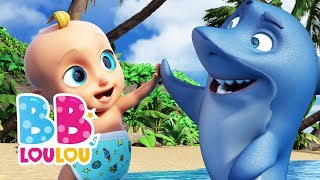 Bébé Requin  Chansons à gestes pour bébé  BB LouLou [upl. by Aruat]