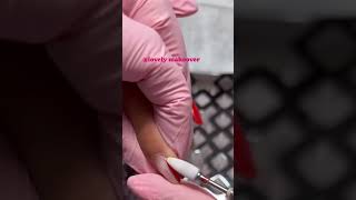 Nail extensions removal by drill nails nailremovelnails [upl. by Costa]