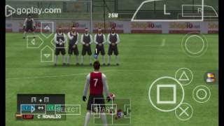 How to curve a ball in pes 2017 PSP [upl. by Sipple]