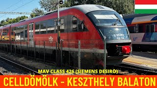 Cab Ride Celldömölk  Keszthely MÁV lines 20 25 and 26 Hungary train drivers view in 4K [upl. by Nannarb]