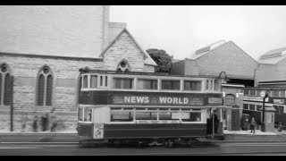 Watching trams in 1950s London [upl. by Selie]