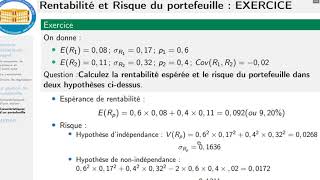 Gestion de portefeuille Partie 2  caractéristiques dun portefeuille [upl. by Eseila]