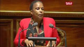 Mariage pour tous  discours de Christiane Taubira au Sénat [upl. by Neerol90]