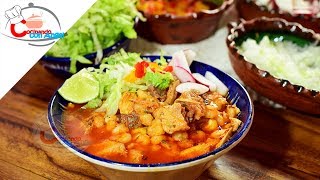 Pozole Rojo Paso a Paso [upl. by Thorncombe]