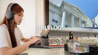 UNI VLOG 📚 life update busy productive days grocery shopping going back to bangkok [upl. by Naletak33]