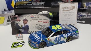 Jimmie Johnson 2017 Bristol Win 124 Elite NASCAR Diecast Review [upl. by Hinze458]