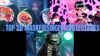 TOP 25 Masked Singer Contestants EVER 360 sub special [upl. by Attenauq]