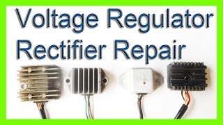 how to repair a voltage rectifier regulator charging system [upl. by Antebi]