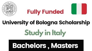 University of Bologna Scholarship  Italian University Admission 2025 howtoapply topuniversities [upl. by Range]