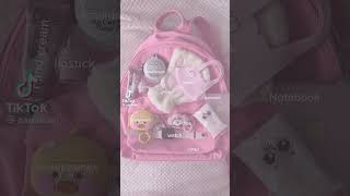 ♡There is my bagback and you can me soft and cute by my bag♡ edit cute cutecore pink [upl. by Anawed888]