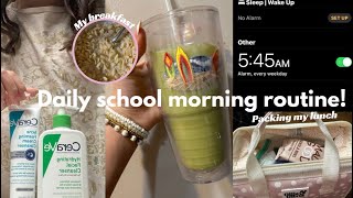 Daily school morning routine 💕🎀🎱 [upl. by Eenal]