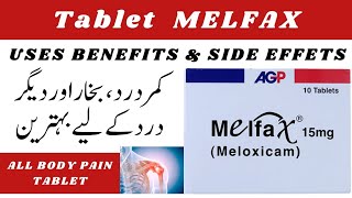 Tablet Melfax 15mg Uses Benefits Doses amp Side Effects in UrduHindi [upl. by Haroppizt969]