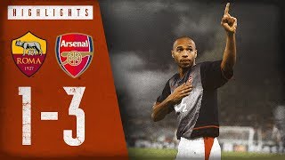 A Thierry Henry masterclass  Roma 13 Arsenal  Arsenal Classics  Nov 27 2002 [upl. by Cyrus]