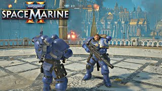 Warhammer 40K Space Marine 2  PVP Multiplayer Gameplay No Commentary [upl. by Ahsoym]