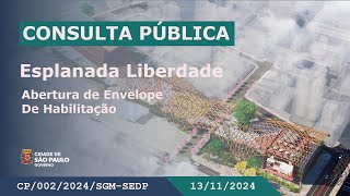 Esplanada Liberdade  Audiência Pública [upl. by Dena]