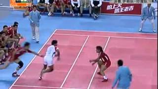 kabaddi what a technique 2010 Asian Games Kabaddi Final Iran vs India [upl. by Ennaerb]