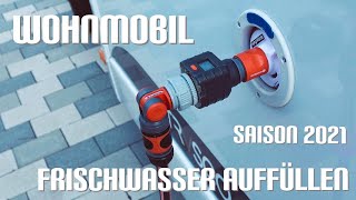 Wohnmobil Saisonstart Frischwassertank Litergenau befüllen [upl. by Brandie]